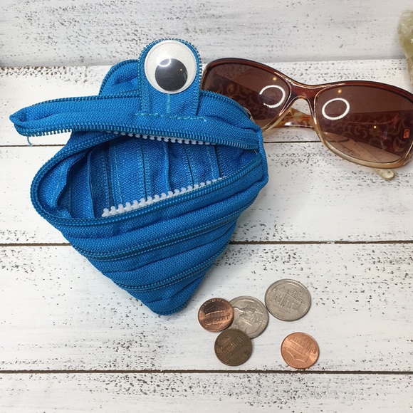 Monster Zipper Face Coin Purse - Picture 3 of 7